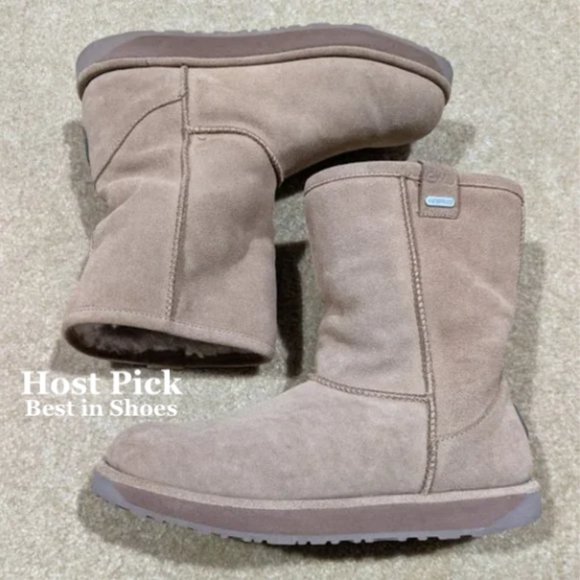 Emu Shoes - Emu Winter Boots Sheepskin Lining, Suede Upper, Rubber Sole